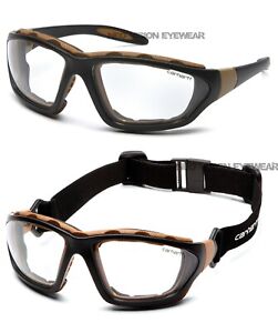 Carhartt Karthago Klar Anti Beschlag Schaum Gepolsterte Hybrid Schutzbrille Brille Z87+