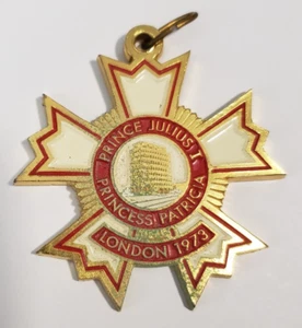 Prince Julius I Princess Patricia London 1973 Medal Starburst Shape - Picture 1 of 7