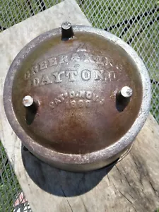 1868 Greer & King No. 7 Cast Iron Three Legged Cowboy Kettle Dayton O - Picture 1 of 15