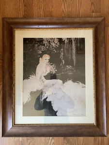"Impresión de cuadro de obra de arte mate enmarcada grande de orquídeas Louis Icart 29,5""x25,5""" - Imagen 1 de 8