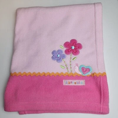 Child of Mine Carters manta polar rosa flores caracol adorable bebé niña Foto 1 de 4