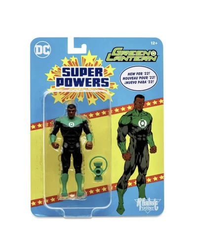 GREEN LANTERN ( 5" ) JOHN STEWART ( 2022 ) DC SUPER POWERS ACTION FIGURE Cover