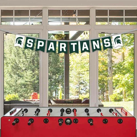 Michigan State Spartans Banner Flags On A String Cover