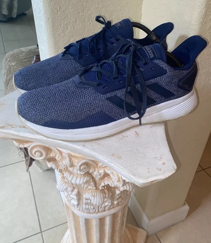 Scarpe Adidas uomo blu stringate Duramo sneaker atletica Ortholite F35275 taglia 13