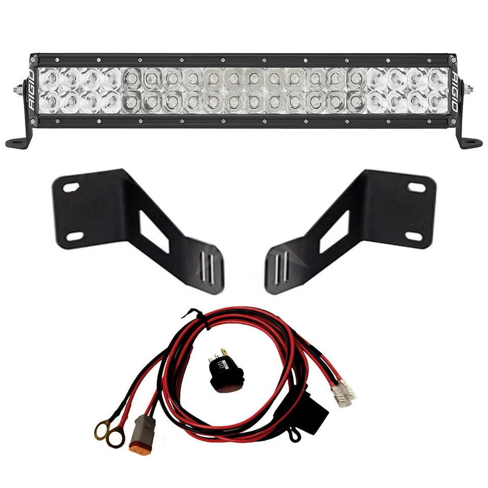Montaje de parachoques rígido con barra de luz LED serie E PRO para Chevy Silverado 2500 3500 Foto 1 de 4