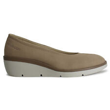 Fly London Womens Shoes NUMA570FLY Casual Slip-On Court Wedge Leather