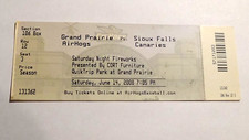 2008 Grand Prairie AirHogs vs Sioux Falls Canaries Ticket AA Baseball League