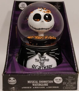 Disney's Nightmare Before Christmas Jack Skellington Musical SnowGlobe - Picture 1 of 4