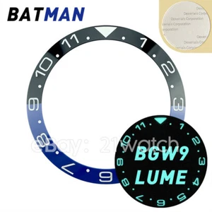 38 mm GMT Batman 12 horas C3 BGW9 inserto bisel de cerámica pendiente de luz para SKX007/009 - Imagen 1 de 7