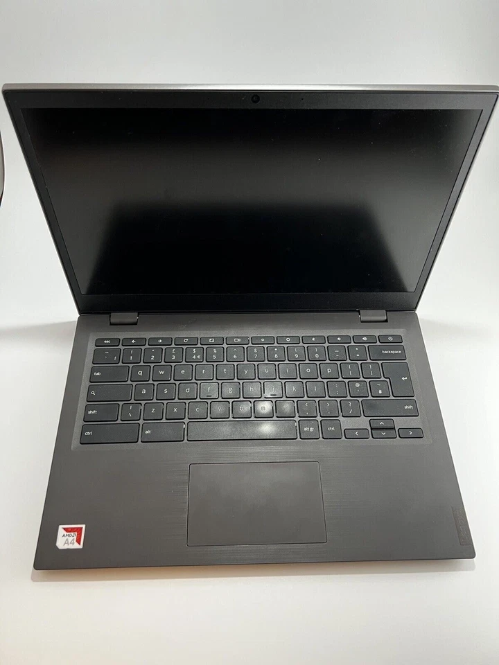 Lenovo Chromebook S345 Grey Laptop Netbook 14" AMD 4GB RAM 32GB Chrome UK USB-C - Image 1 of 4