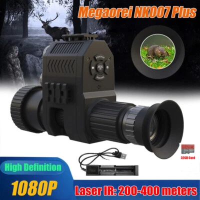 NK007 1080P HD Photo &Video Digital Laser IR Night Vision Scope Monocular Camera - Image 1 of 4