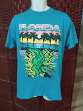 Vintage Florida Graphic T Shirt Ocean Alligator XL Single Stitch 80s 90s
