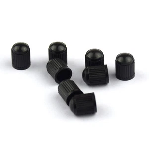 4PCS Black Wheel Tyre Tire Valve Stems Air Dust Cover Screw Caps Car Truck Bi ∩ - Picture 1 of 14