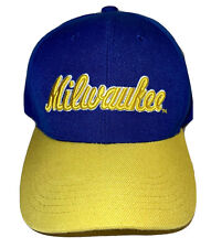 Milwaukee Miller Light Hat Cap Adjustable Strapback Melonwear Blue Yellow