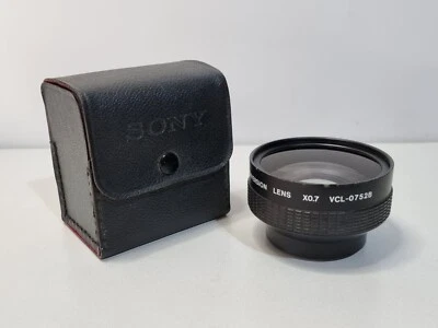 Lente Conversion Gran Angular Objetivo 52mm Sony VCL-0752B Sony 0.7X Camara - Imagen 1 de 4