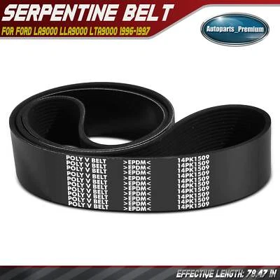 59.4" Fan Serpentine Belt for Ford LA9000 LLA9000 LTA9000 1996-1997 10.8L 14.6L - Image 1 of 4
