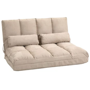Convertible Floor Sofa with 7 Position Adjustable Backrest Living Room Bedroom - Picture 1 of 8