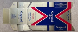FLAT UNUSED VINTAGE CIGARETTE 20 PACKET JOHN PLAYER VANGUARD - Picture 1 of 1