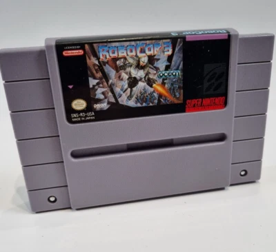 Robocop 3 SNES Super Nintendo NTSC Importación EE. UU. Juego Probado Funcionando Foto 1 de 3