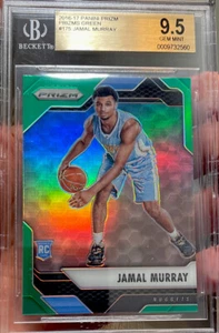 Panini Prizm Green Jamal Murray Rookie Gem 2016 como nuevo BGS 9,5 SP estrella - Imagen 1 de 3