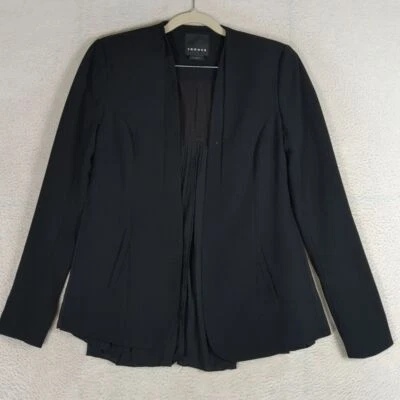 Trouve Nordstrom 女式黑色打褶西装外套 XS 码 — 第 1/4 张图片