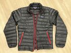 Patagonia Logo Down Sweater Jacket Black With Red Accent Men’s Small READ