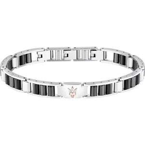 BRACCIALE BRACCIALI UOMO MASERATI JM225ATZ53 CERAMIC 18 ACCIAIO ORIGINAL PE 2025 - Imagen 1 de 7