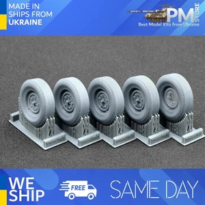 ScaleX WM-35019S 1/35 CARGO TRUCK T2 Sagged wheel set for Ak-interactive - Picture 1 of 3