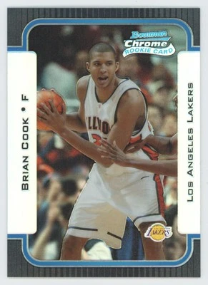 2003-04 Bowman Chrome refractor Brian Cook Rookie 080/300 Los Angeles Lakers - Image 1 of 2