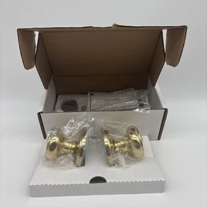 Emtek 8050US3 Waverly Brass Privacy Passage Knob Set - Lifetime Polished Brass - Picture 1 of 10