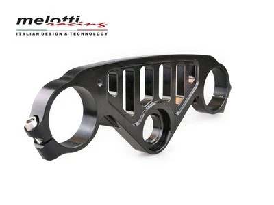 PIASTRA STERZO SUPERIORE RACING ARGENTO MELOTTI RACING PER YAMAHA R6 2006-2024 - Immagine 1 di 4