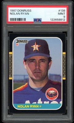 1987 Donruss Baseball #138 NOLAN RYAN PSA 9 MINT Centered Astros HOF - Image 1 of 2