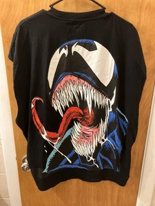 Venom T Shirt XL Black Sleeveless (Print On Back) Asos Design Marvel - Picture 1 of 7