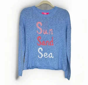 NWT Lilly Pulitzer SUN SAND SEA Blue Peri Pippy Sweater Size Small - Picture 1 of 4
