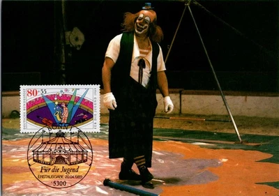 WG 1989 F�r Jugend Circus Clown Sax FDC Scott B680 Bonn Pictorial - Image 1 of 2