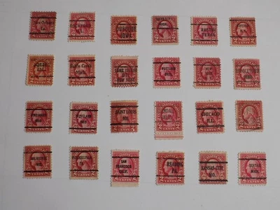 U S  Coll'n of (24) used Diffn't cities PRECAN. DEFIN--11-25-C*-2 C WASHINGTON- - Image 1 of 2