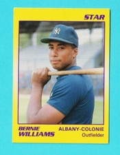 1990 Star RC Bernie Williams Albany-Colonie Yankees #54 (KCR)