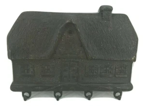 Appendichiavi appendi chiavi da muro in ottone anticato ingresso casa casetta - Picture 1 of 1