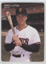 1991 Mother's Cookies San Francisco Giants Stadium Giveaway Greg Litton #18