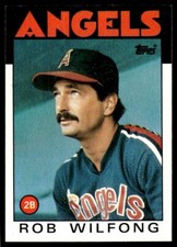 1986 Topps Baseball Card Rob Wilfong California Angels #658