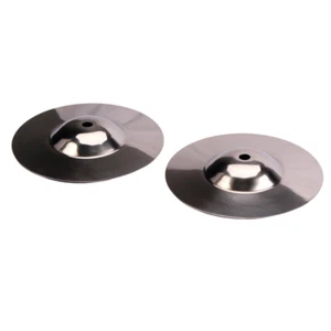 2 Pcs Silver Cymbals Percussion Instrument Drum Accessories for Drums Crash - Picture 1 of 12