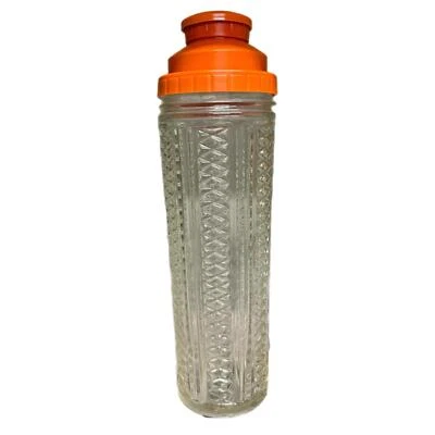 1930 Vintage Medco 550 Skyscraper Art Deco Glass Cocktail Shaker with Lid - Image 1 of 4