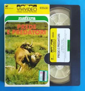 Vhs Prede e Predatori Film Documentario Vivivideo Natura Oggi Videocassetta(V96) - Foto 1 di 1