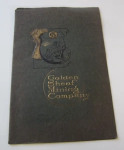 Old Vintage 1910 - GOLDEN SHEAF MINING Co. - Prospectus / Advertising Booklet - Picture 1 of 5