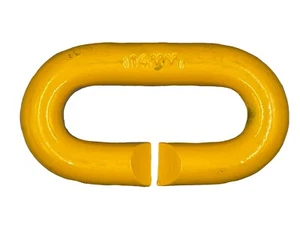 12mm Alloy Steel Yellow Painted C Ring - Chains Lashing Link Netting Repair - Picture 1 of 1