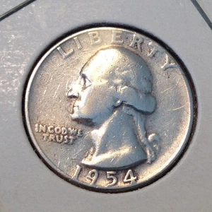 1954 25C Washington Quarter - Picture 1 of 2