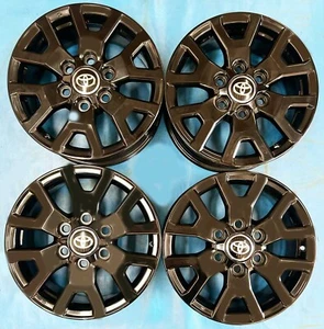 17" TOYOTA TACOMA 2024 OE WHEELS (4) Gloss Black 17x7 OEM Rims - Picture 1 of 1