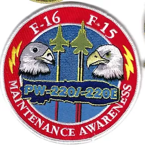 Patch Pratt & Whitney PW-220/-220E Motorwartungsbewusstsein F-16 F-15 JT3 - Bild 1 von 1