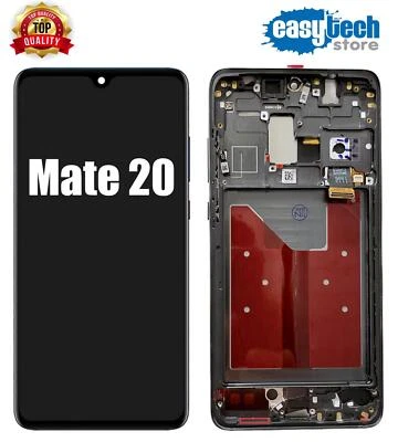 LCD DISPLAY Huawei Frame MATE 20 HMA-L09 HMA-L29 Touch Screen Schermo Vetro NERO - Immagine 1 di 4