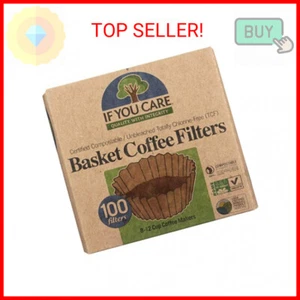 If You Care Coffee Filter Baskets ( 1x100 CT ), Fits 8-12 Cup Drip Coffee Makers - Picture 1 of 2